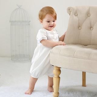 ロンドンホワイトロンパース ハーフバースデー お誕生日