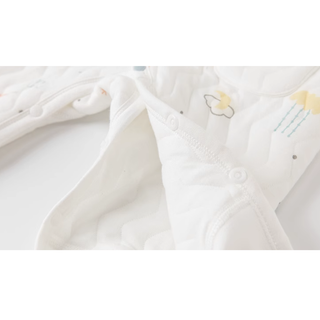 【スタイ付】レインボーコットンロンパース 60cm