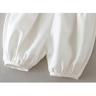 ホワイトベストロンパース 結婚式 お誕生日 アニバーサリー 退院着 ハーフバースデー