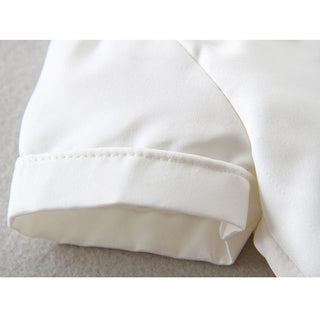 ホワイトベストロンパース 結婚式 お誕生日 アニバーサリー 退院着 ハーフバースデー