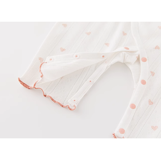 【オススメ】オーガニックコットンパターンボディロンパース 60cm 退院着