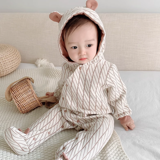 くまちゃんコットンロンパース 新生児 59cm~80cm