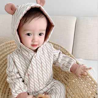 くまちゃんコットンロンパース 新生児 59cm~80cm