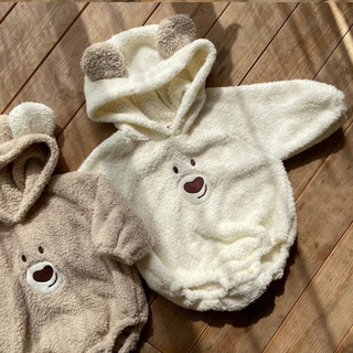 ふわくまロンパース60〜90cm