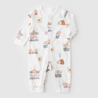 【おすすめ】カルーセルコットンロンパース 60m~90cm