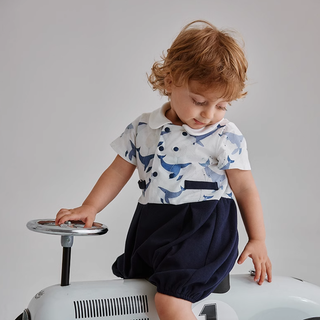 ホエールセーラーロンパース 60cm~90cm