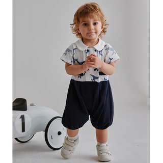 ホエールセーラーロンパース 60cm~90cm