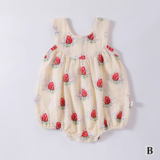 デザインカットコットンロンパース 60cm~90cm