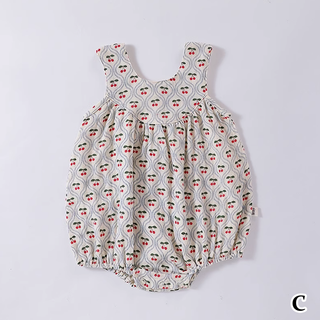デザインカットコットンロンパース 60cm~90cm