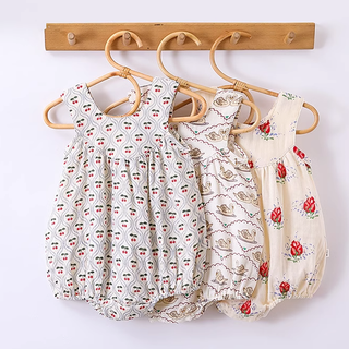 デザインカットコットンロンパース 60cm~90cm