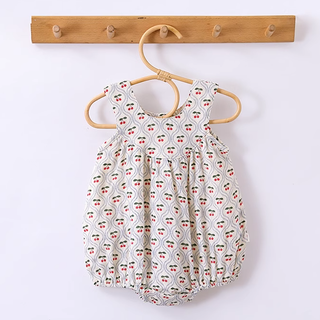 デザインカットコットンロンパース 60cm~90cm