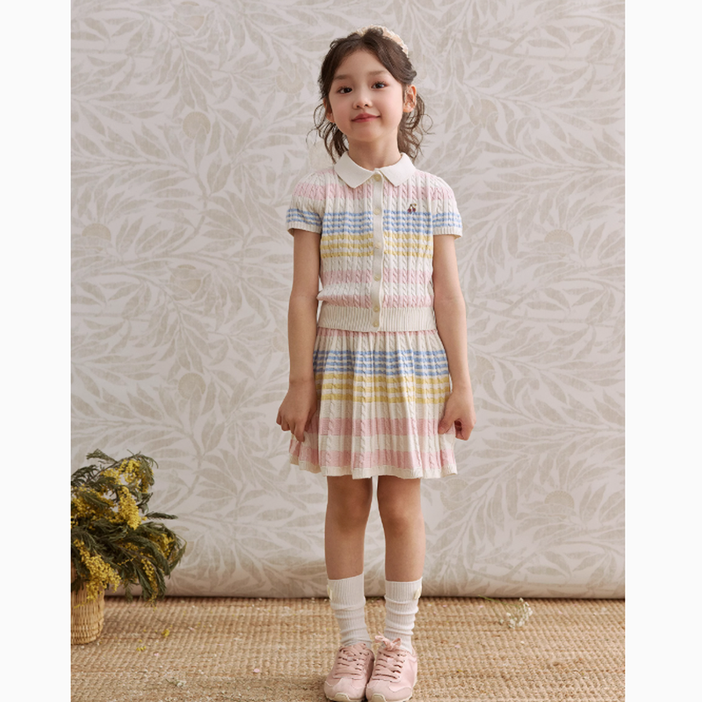 チェリーカラーセットアップ 90cm~150cm｜ベビーのセットアップ 女の子