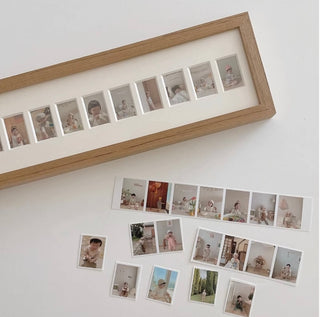 ウッドバースデー写真立て