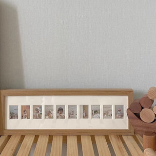 ウッドバースデー写真立て