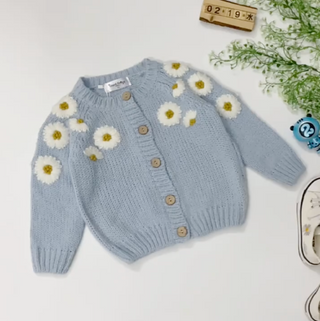 フラワーカーディガン90cm〜140cm