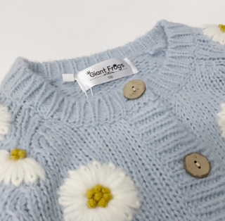 フラワーカーディガン90cm〜140cm