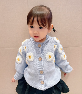 フラワーカーディガン90cm〜140cm