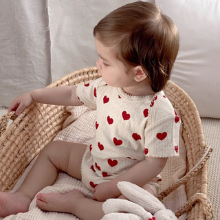 ハートハートボディロンパース 60cm~90cm