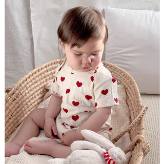 ハートハートボディロンパース 60cm~90cm