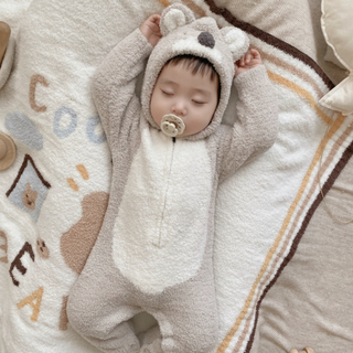 フラッフィベアロンパース70〜90cm