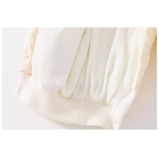 フラワーダウンロンパース60〜90cm