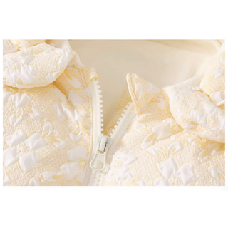 フラワーダウンロンパース60〜90cm