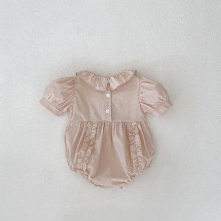 ピンクフリルロンパース 60cm~90cm