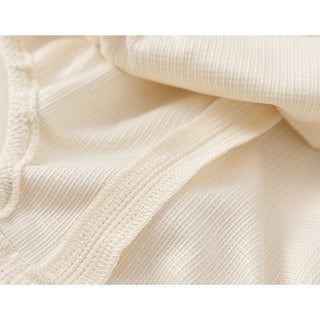 【おすすめ】ワッフルリボンロンパース 60cm~100cm