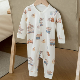 【おすすめ】カルーセルコットンロンパース 60m~90cm