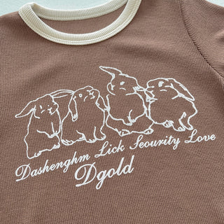 ラビットコットンロンパース 60㎝~90㎝