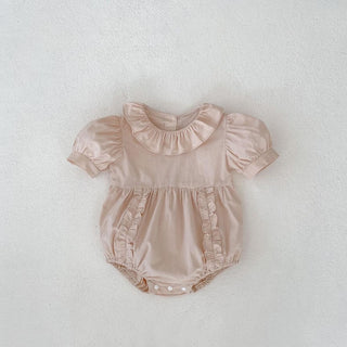 ピンクフリルロンパース 60cm~90cm