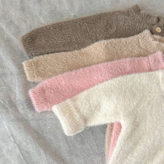 【帽子付き】もこふわくまちゃんロンパース 60cm~100cm