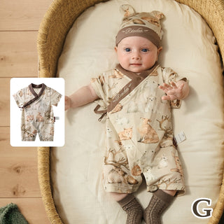 アニマルコットンロンパース 59cm~90cm