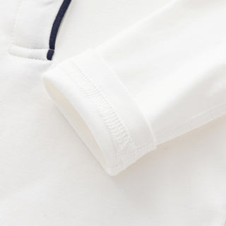 襟付きラインロンパース ボディスーツ 新生児 60cm~90cm