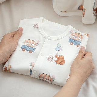 【おすすめ】カルーセルコットンロンパース 60m~90cm