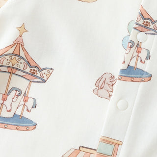 【おすすめ】カルーセルコットンロンパース 60m~90cm