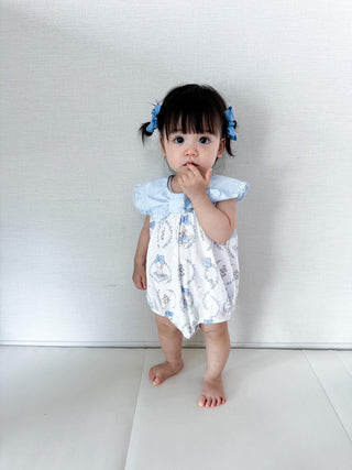 ブルーリボンショルダーロンパース 60㎝~90㎝
