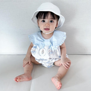 ブルーリボンショルダーロンパース 60㎝~90㎝
