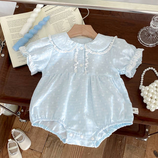 ラブリー透かしハートロンパース 60㎝~90㎝