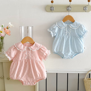 ラブリー透かしハートロンパース 60㎝~90㎝