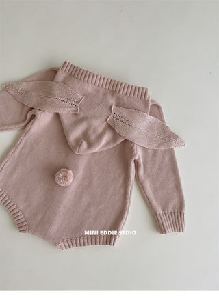 ミルキーラビットニットロンパース 60cm~90cm