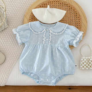 ラブリー透かしハートロンパース 60㎝~90㎝