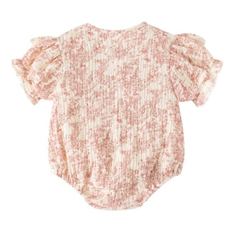 〈ヘアバンド付〉トワルドジュイコットンロンパース 59cm~90cm