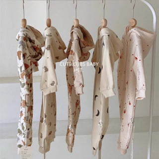 ジップアップデザインパーカーロンパースA 60cm~90cm