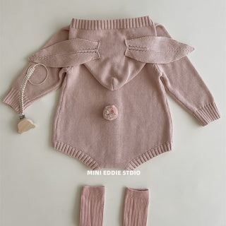 ミルキーラビットニットロンパース 60cm~90cm