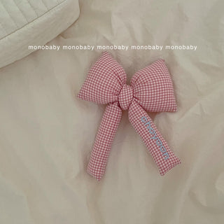 【U】【名入れ刺繍】ぷっくりリボンキーホルダー