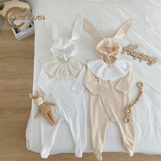 【3点セット】うさちゃんロンパース 60cm~90cm