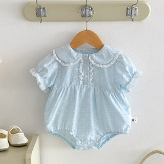 ラブリー透かしハートロンパース 60㎝~90㎝