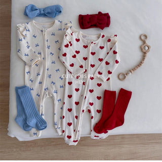 フリルジップロンパース 60cm~90cm