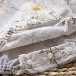 ステッチシックフラワーロンパース 60㎝~90㎝